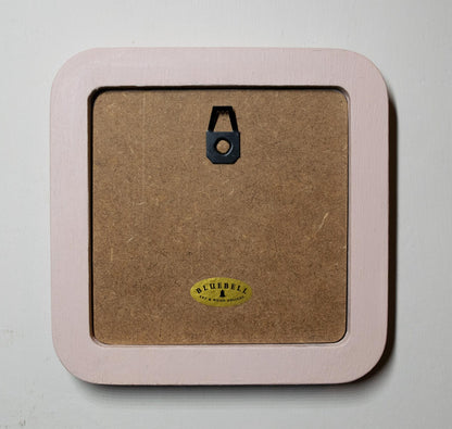 Ballerina Pink Square Wooden Photo Frame 8”x8”, 7”x7”, 6"x6", 5"x5", 4"x4", 3"x3", 2.5"x2.5"
