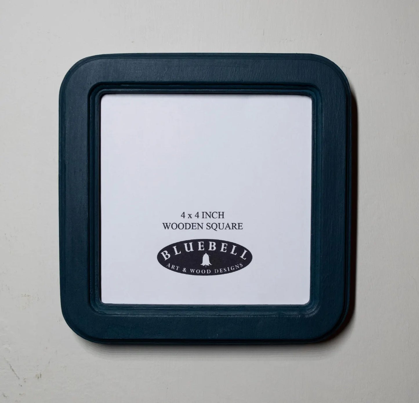 Teal Blue Square Wooden Photo Frame 8”x8”, 7”x7”, 6"x6", 5"x5", 4"x4", 3"x3", 2.5"x2.5"