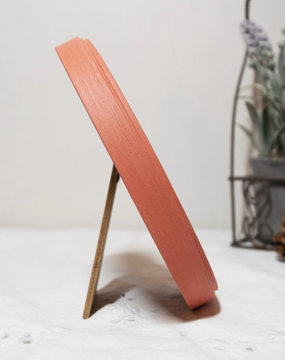 Coral Pink Oval Wooden Photo Frame A3 / 12"x16.5", A4 / 8"x12", A5 / 6"x 8", 11"x14", 5"x7", 4"x6", 3.5"x5", 3"x4", 2.5"x3.5", 2"x3"