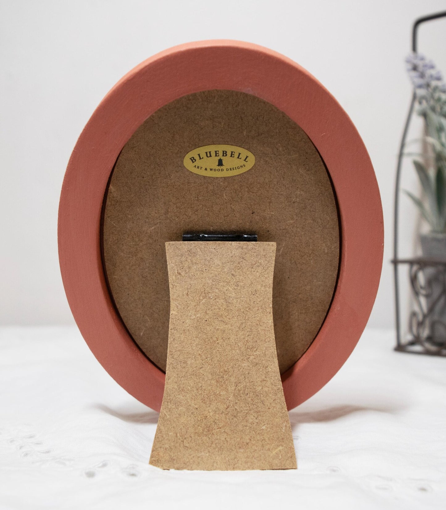 Coral Pink Oval Wooden Photo Frame A3 / 12"x16.5", A4 / 8"x12", A5 / 6"x 8", 11"x14", 5"x7", 4"x6", 3.5"x5", 3"x4", 2.5"x3.5", 2"x3"