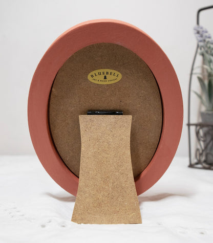 Coral Pink Oval Wooden Photo Frame A3 / 12"x16.5", A4 / 8"x12", A5 / 6"x 8", 11"x14", 5"x7", 4"x6", 3.5"x5", 3"x4", 2.5"x3.5", 2"x3"