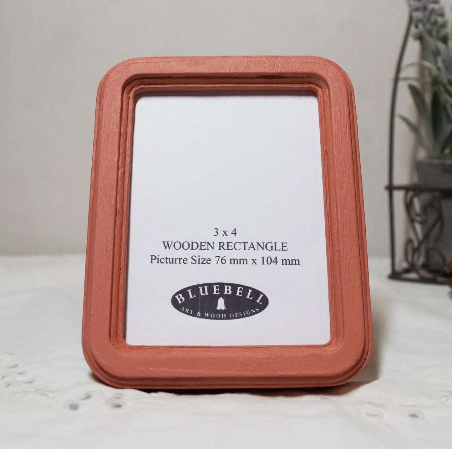 Coral Pink Rectangle Wooden Photo Frame A3 / 12"x16.5", A4 / 8"x12", A5 / 6"x 8", 11"x14", 5"x7", 4"x6", 3.5"x5", 3"x4", 2.5"x3.5", 2"x3"