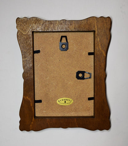 Light Oak Scalloped Rectangle Wooden Photo Frame 5"x7", 4"x6", 3.5"x5"