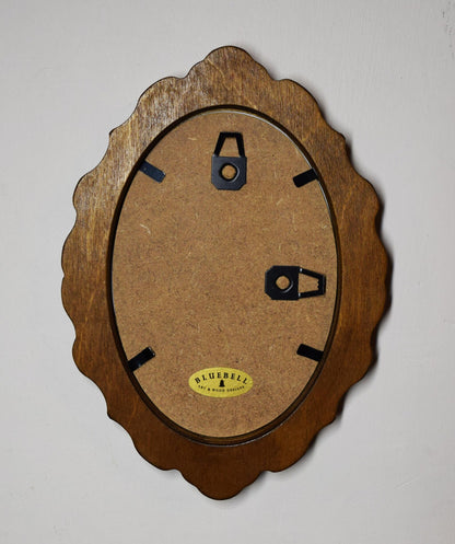 Light Oak Scalloped Oval Wooden Photo Frame 5"x7", 4"x6", 3.5"x5"