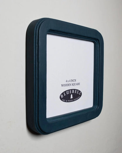 Teal Blue Square Wooden Photo Frame 8”x8”, 7”x7”, 6"x6", 5"x5", 4"x4", 3"x3", 2.5"x2.5"